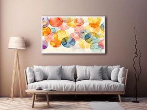 Watercolor Balls Canvas Print