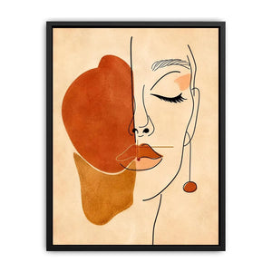 Minimalist Face Canvas Print