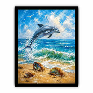 Playful Dolphin Canvas Print