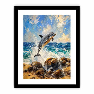 Playful Dolphin Canvas Print