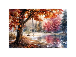 Autumn Swing Canvas Print