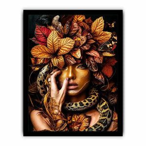 Gold snake Canvas Print