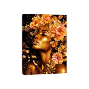 Golde woman Canvas Print