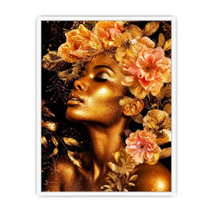 Golde woman Canvas Print