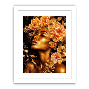 Golde woman Canvas Print