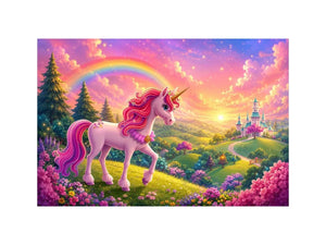 Unicorn kids nursery Canvas Print