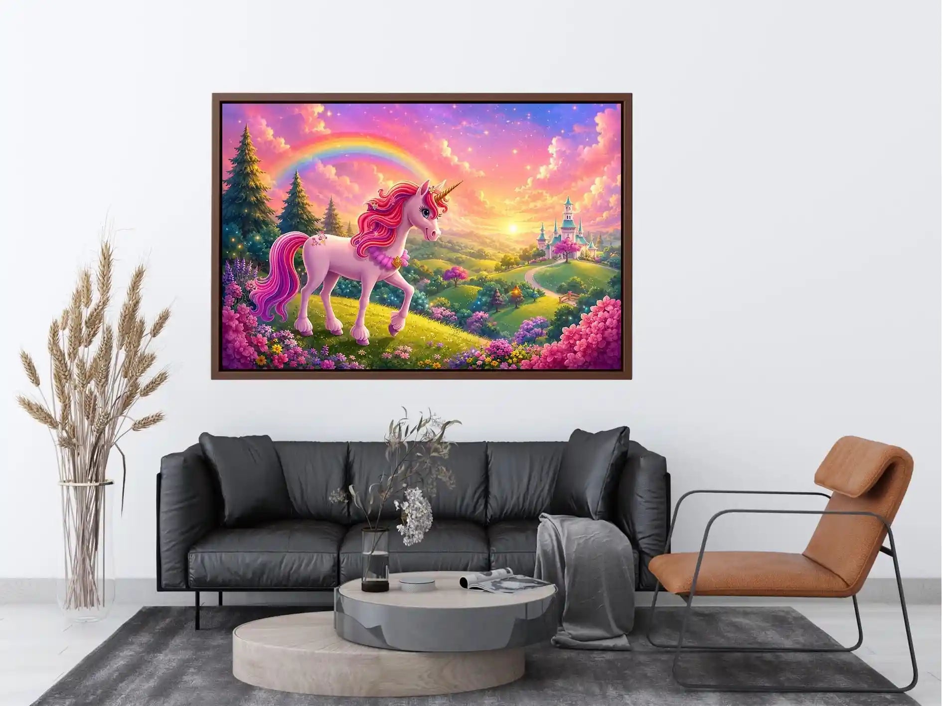 Unicorn kids nursery Canvas Print