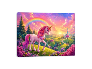 Unicorn kids nursery Canvas Print