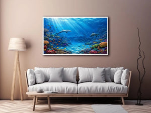 Dolphin Underwater I Canvas Print