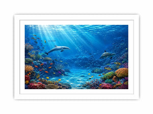 Dolphin Underwater I Canvas Print