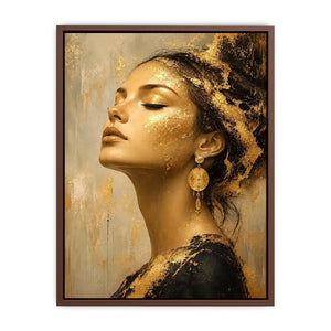 Gold Beauty Canvas Print