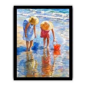 Feeding Fish Canvas Print