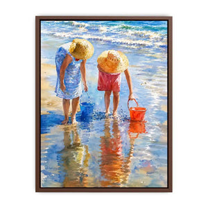 Feeding Fish Canvas Print