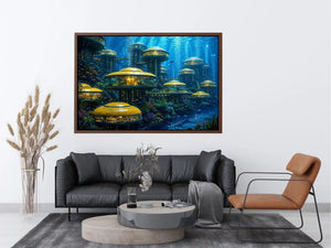 Underwater City Canvas Print