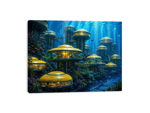 Underwater City Canvas Print