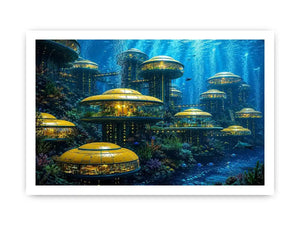Underwater City Canvas Print