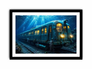 Underwater Train Canvas Print