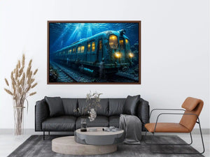 Underwater Train Canvas Print