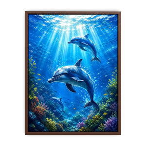 Dolphin Underwater II Canvas Print