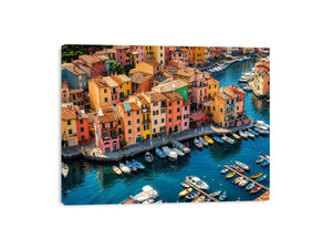 Italy beach town Canvas Print