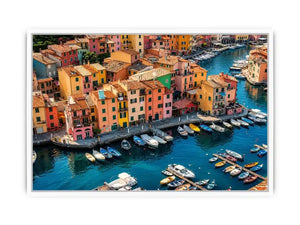 Italy beach town Canvas Print