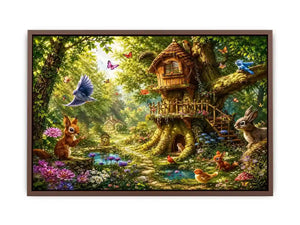Magical Forest kids nursery Canvas Print