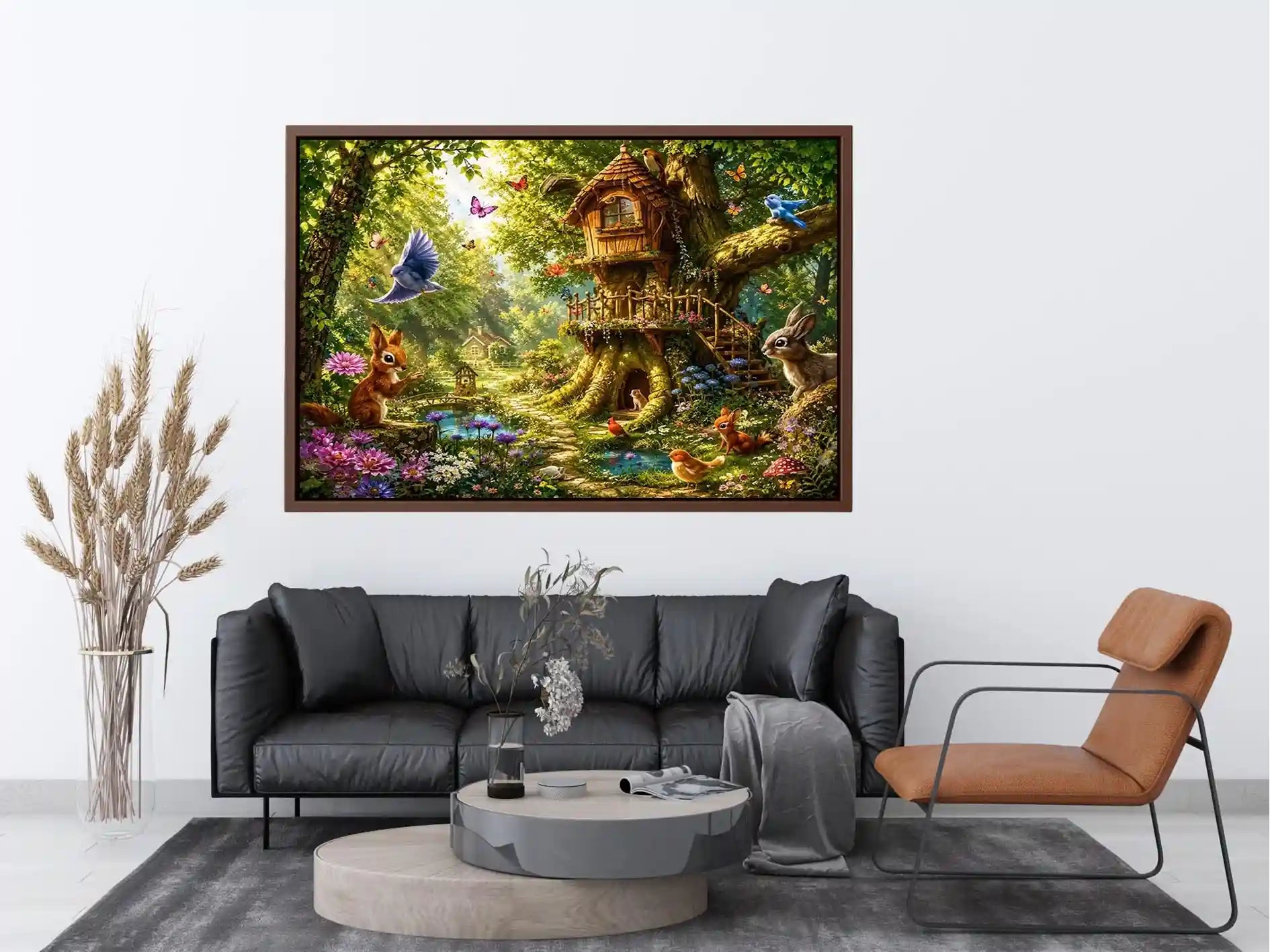 Magical Forest kids nursery Canvas Print