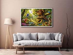 Magical Forest kids nursery Canvas Print