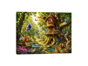 Magical Forest kids nursery Canvas Print