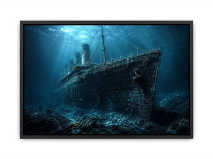 Titanic Underwater Canvas Print