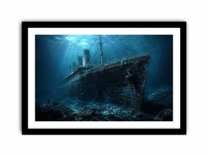 Titanic Underwater Canvas Print