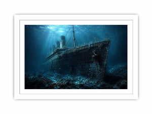 Titanic Underwater Canvas Print