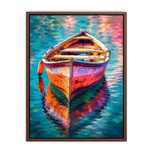 Pastel Boat Canvas Print