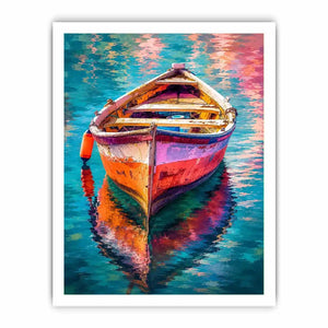 Pastel Boat Canvas Print
