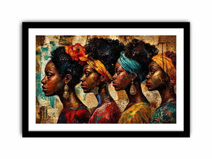 Regal profiles in vibrant tribute