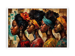 Regal profiles in vibrant tribute
