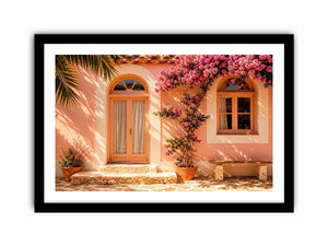Santorini Chapel Canvas Print