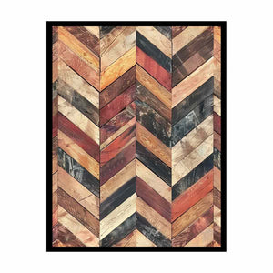 Colorful Herringbone Lllustration canvas Print