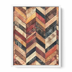 Colorful Herringbone Lllustration Painting