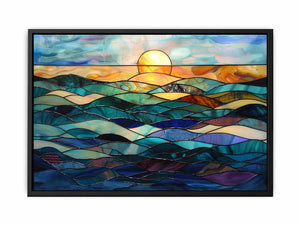 Ocean Glass canvas Print
