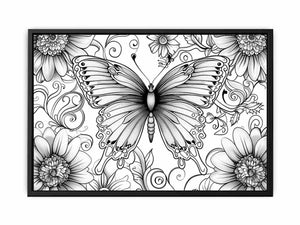 Color Me Butterfly canvas Print