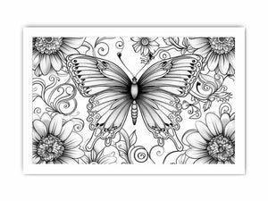 Color Me Butterfly framed Print
