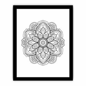 Color Me Mandala framed Print