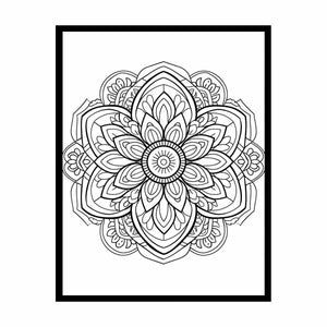 Color Me Mandala canvas Print