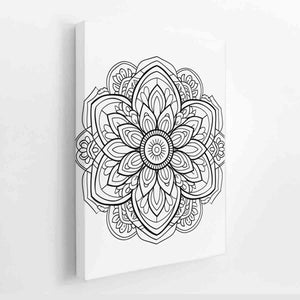 Color Me Mandala canvas Print