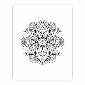 Color Me Mandala framed Print