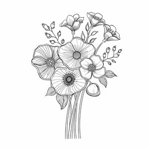 Color Me Floral Art Art Print