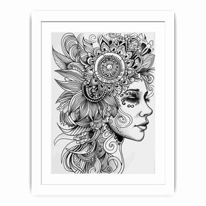 Color Me Woman framed Print