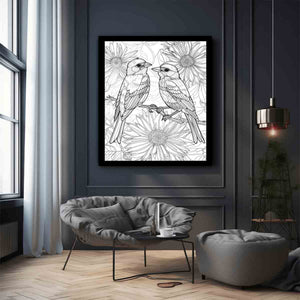 Color Me Birds Art Print