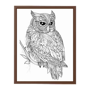 Colour Me Owl Painting